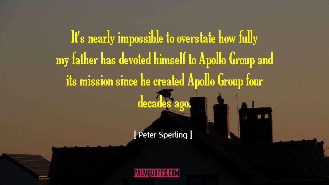 Carissimi Group quotes by Peter Sperling