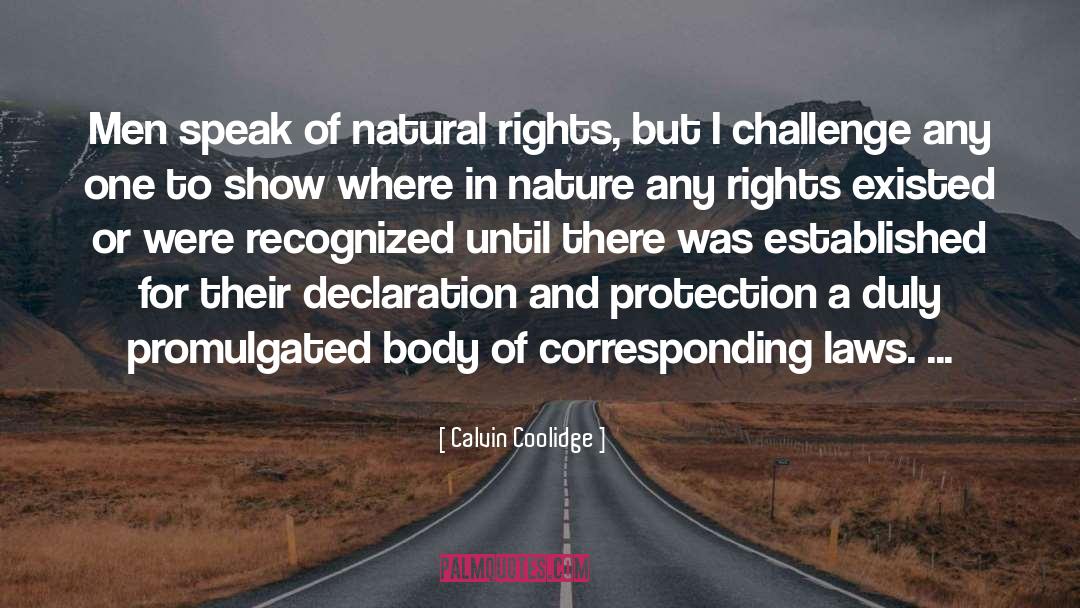 Carl Sagan Laws Of Nature quotes by Calvin Coolidge