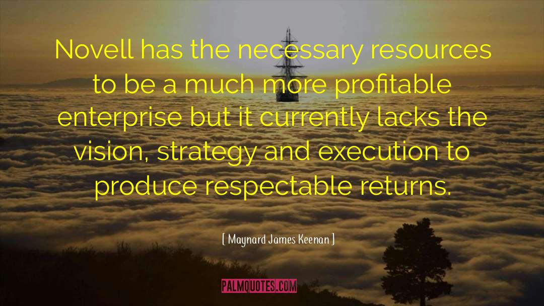 Carlisa Enterprise quotes by Maynard James Keenan