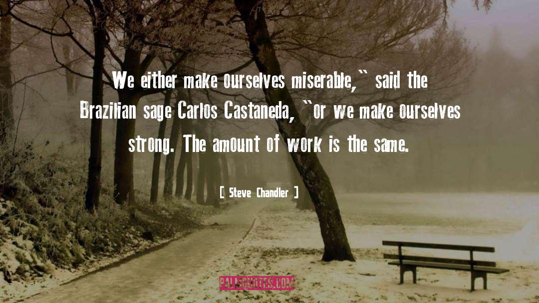 Carlos Castaneda quotes by Steve Chandler