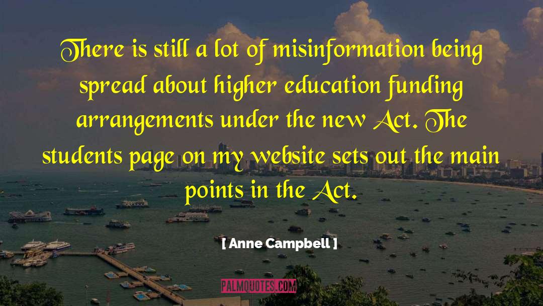 Carlynton Website quotes by Anne Campbell