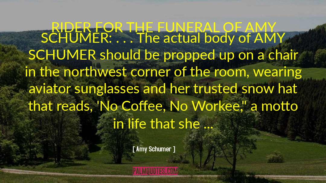 Carnesale Funeral quotes by Amy Schumer