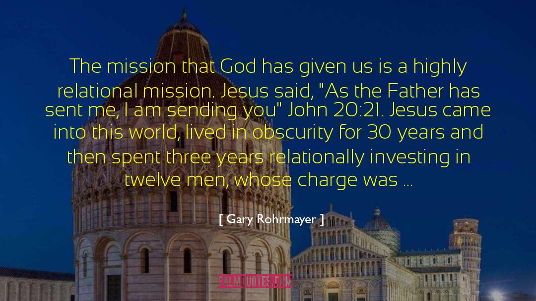 Carnicer A Mission quotes by Gary Rohrmayer