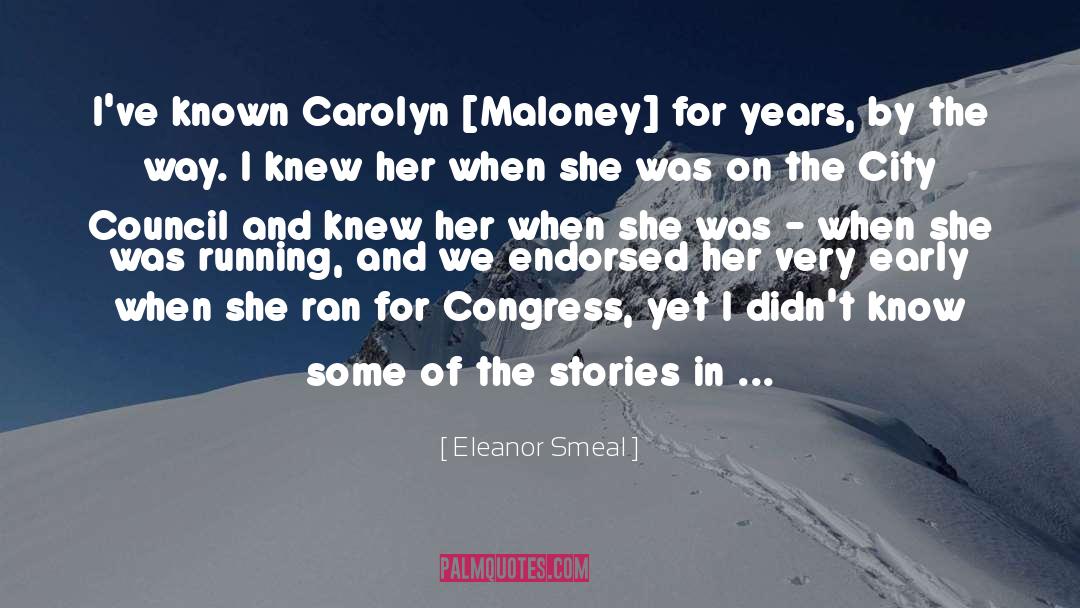 Carolyn quotes by Eleanor Smeal