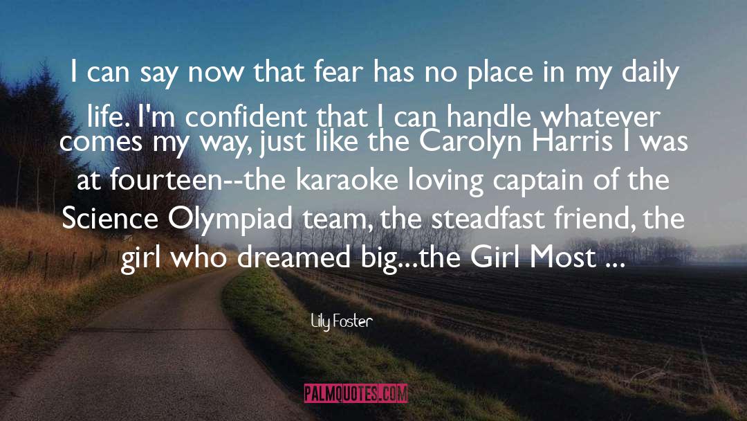 Carolyn quotes by Lily Foster