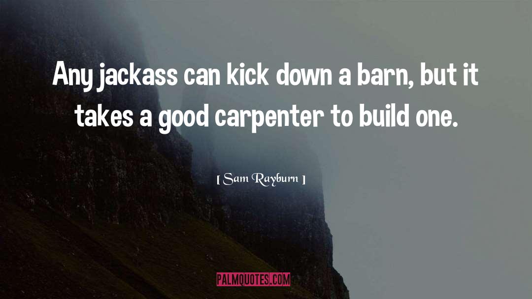 Carpenter quotes by Sam Rayburn