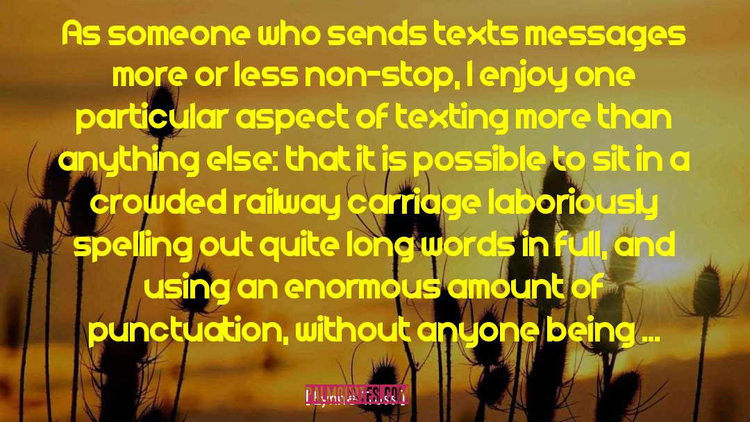 Carriages quotes by Lynne Truss