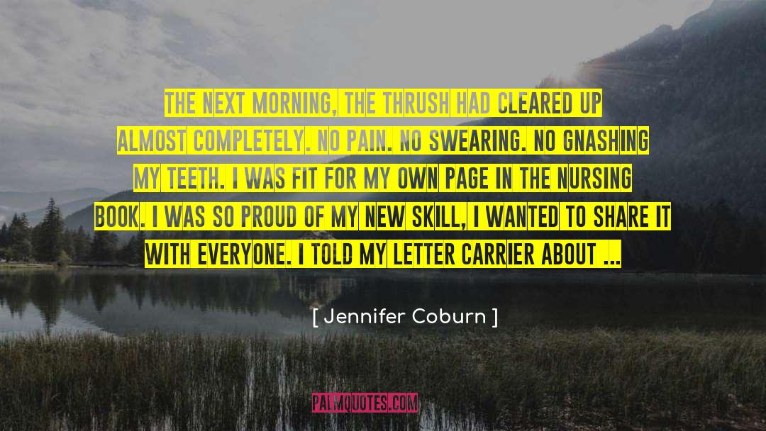 Carrier quotes by Jennifer Coburn