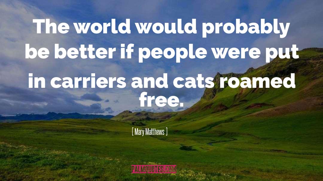 Carriers quotes by Mary Matthews