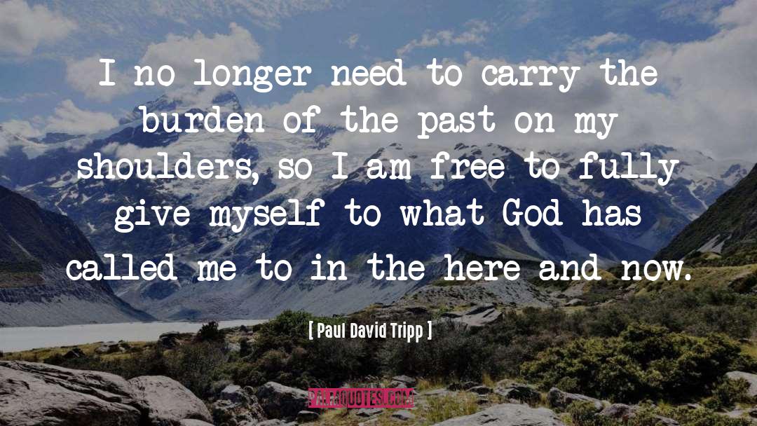 Carry The Burden quotes by Paul David Tripp