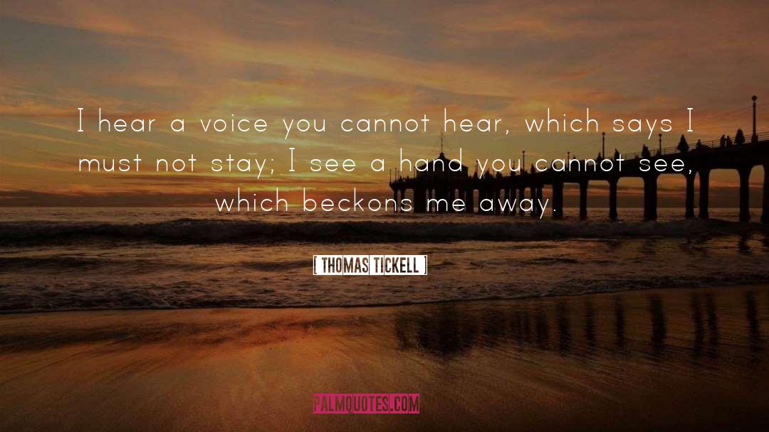 Carry You Away quotes by Thomas Tickell