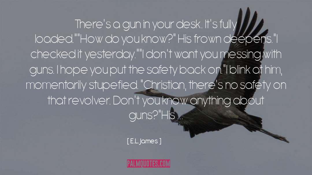 Carrying Guns quotes by E.L. James