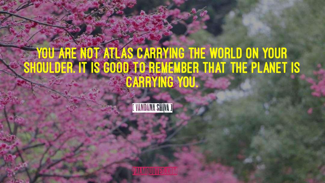 Carrying You quotes by Vandana Shiva