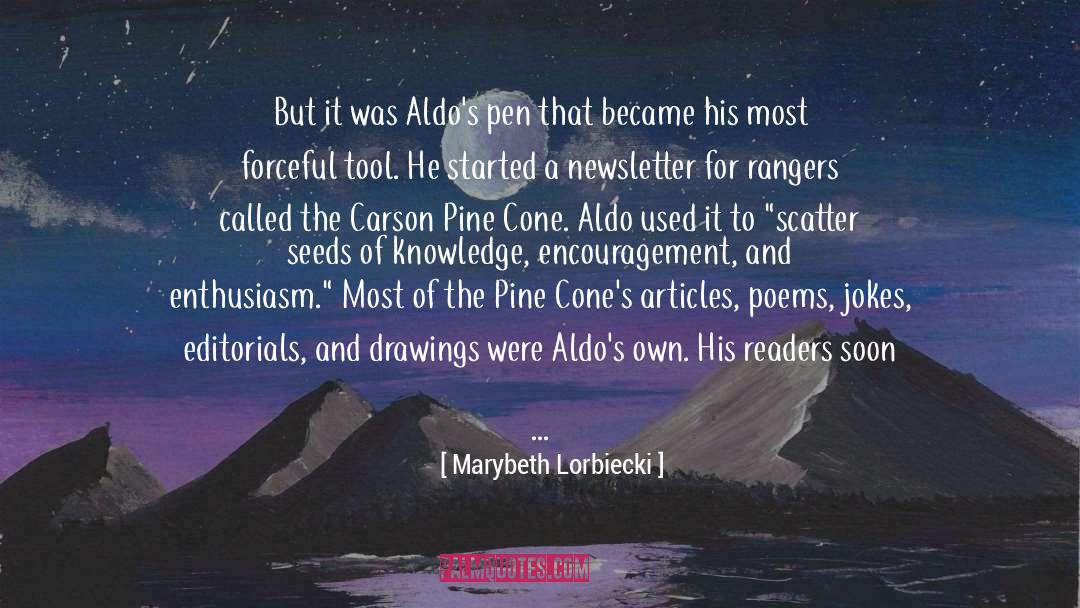 Carson Blackridge quotes by Marybeth Lorbiecki