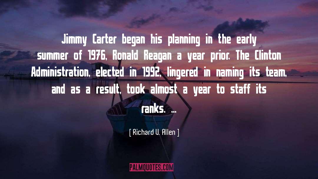 Carter quotes by Richard V. Allen