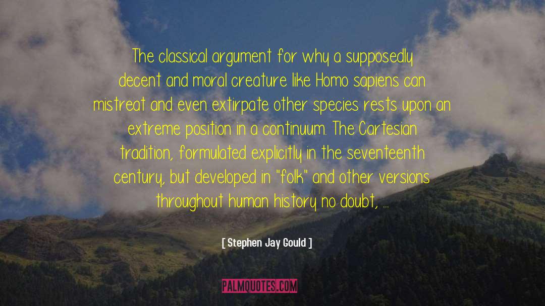 Cartesian quotes by Stephen Jay Gould