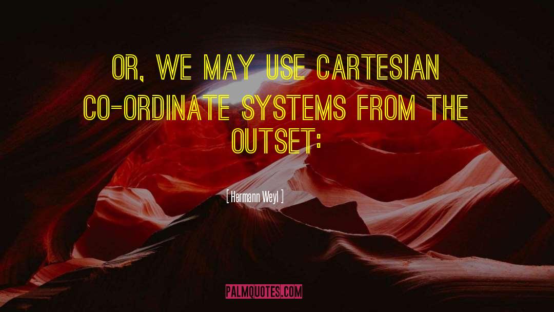 Cartesian quotes by Hermann Weyl