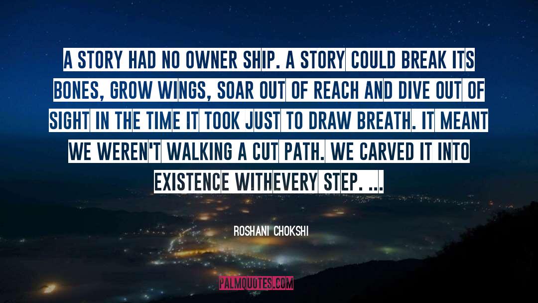 Carved quotes by Roshani Chokshi