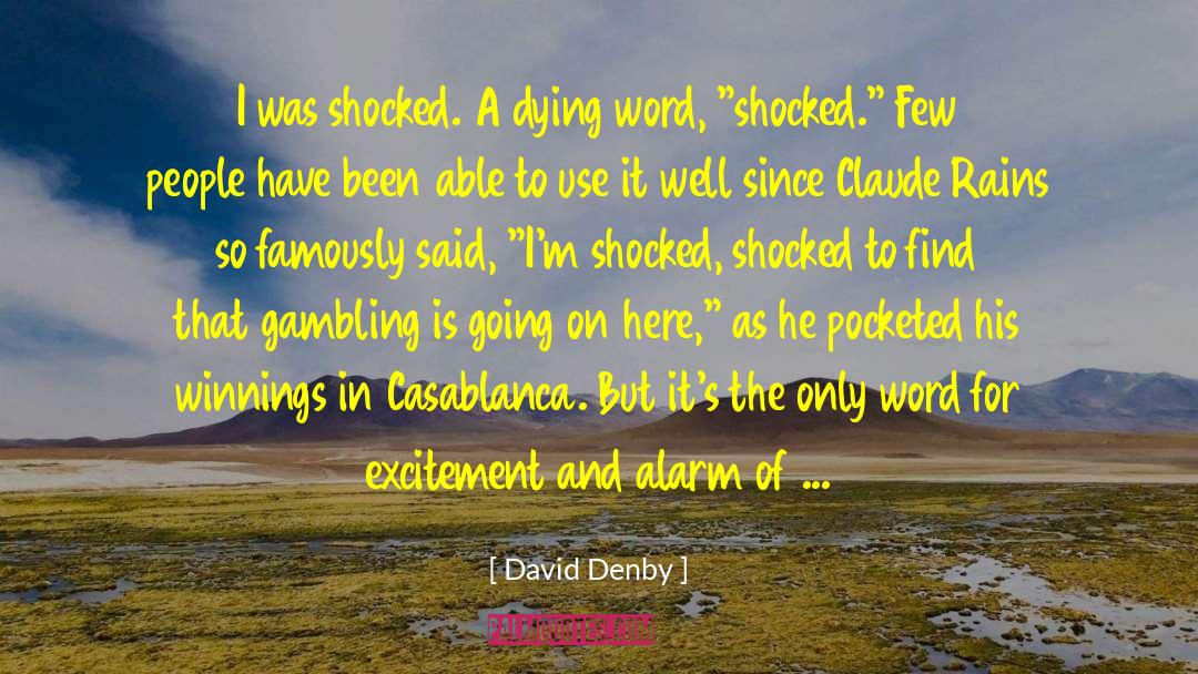 Casablanca quotes by David Denby