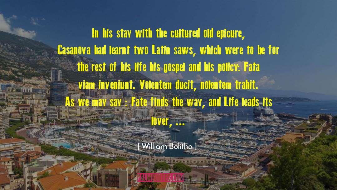 Casanova quotes by William Bolitho