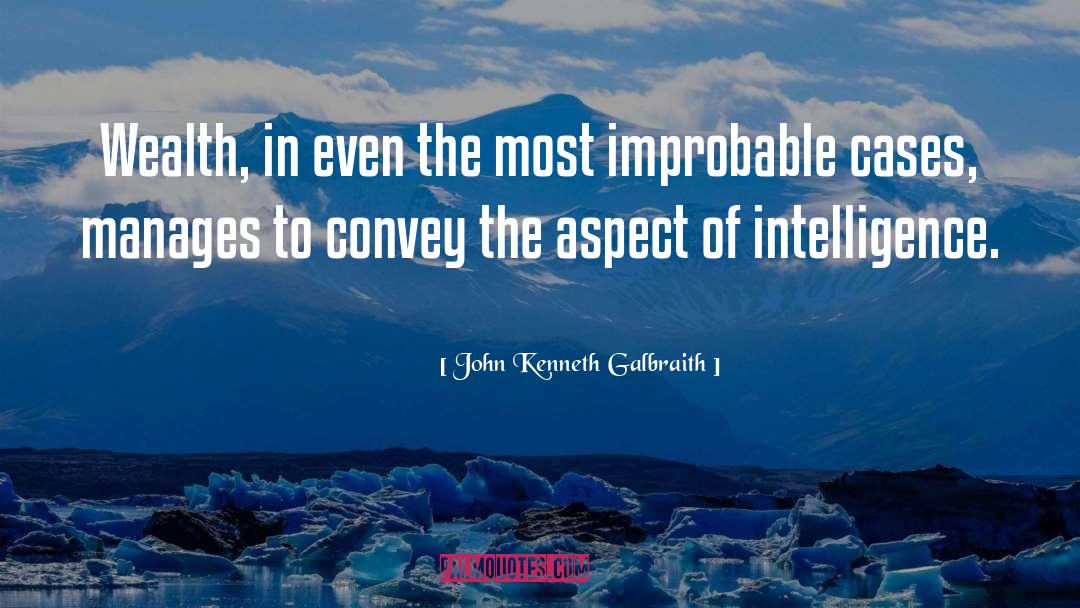 Cases In Intelligence Analysis quotes by John Kenneth Galbraith