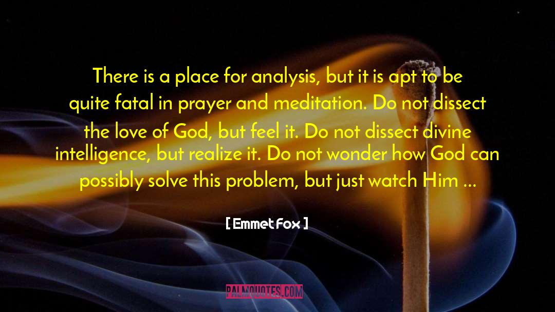 Cases In Intelligence Analysis quotes by Emmet Fox