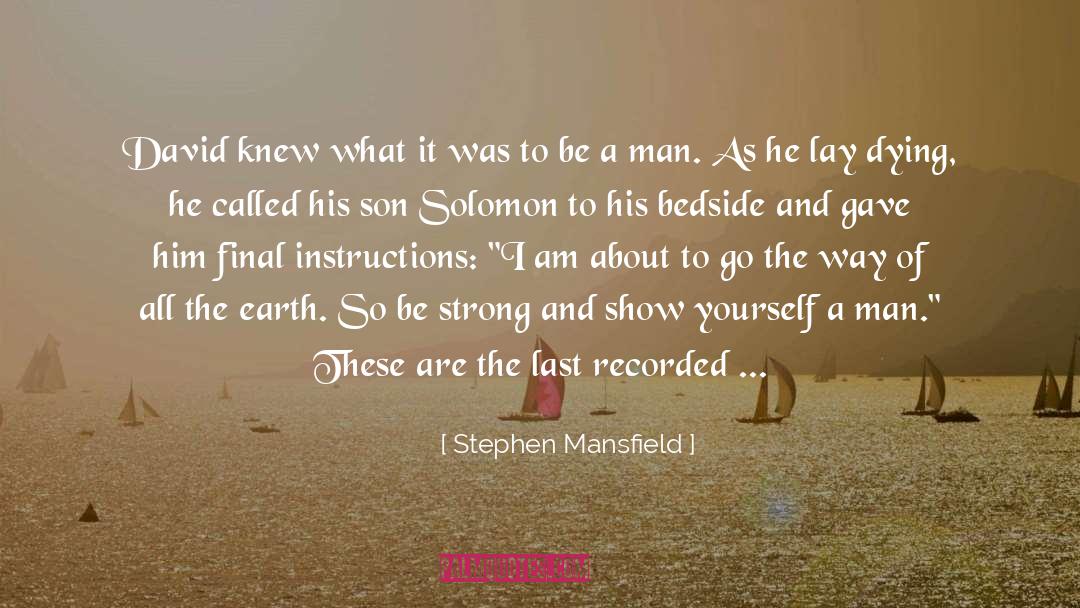 Casey Solomon quotes by Stephen Mansfield