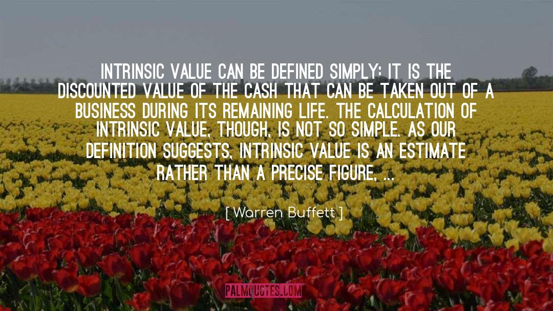 Cash And Olivia quotes by Warren Buffett