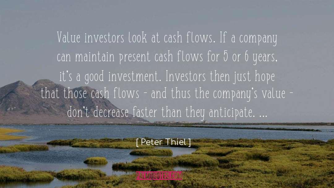 Cash Flow Management quotes by Peter Thiel