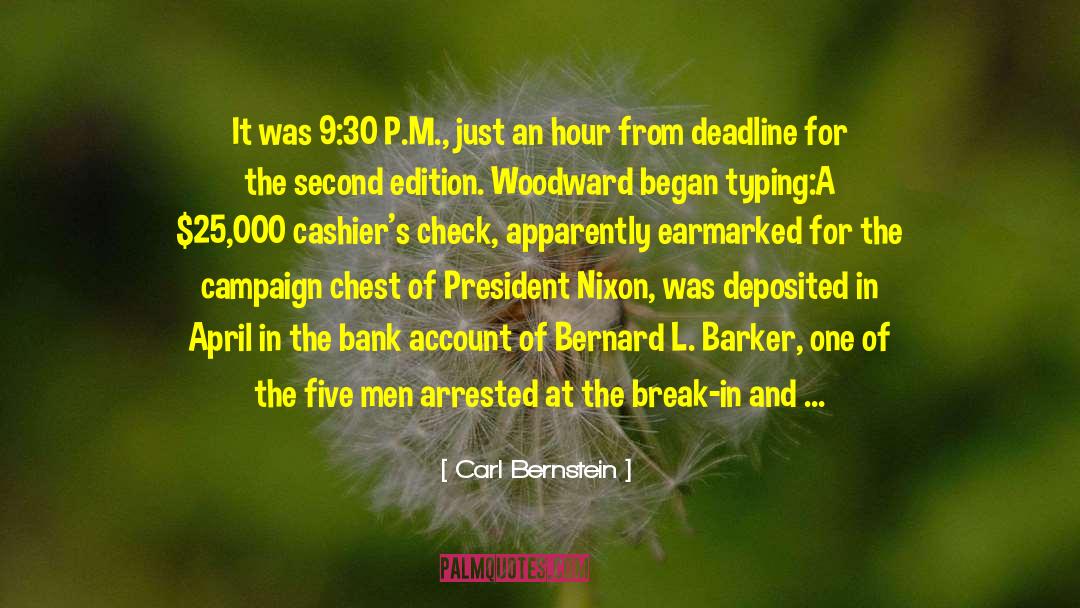 Cashiers quotes by Carl Bernstein