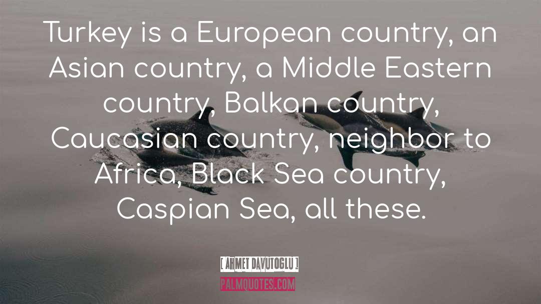 Caspian Sea quotes by Ahmet Davutoglu