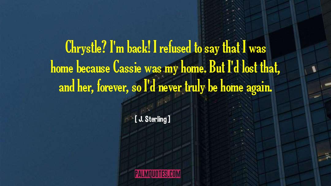 Cassie Plamer quotes by J. Sterling