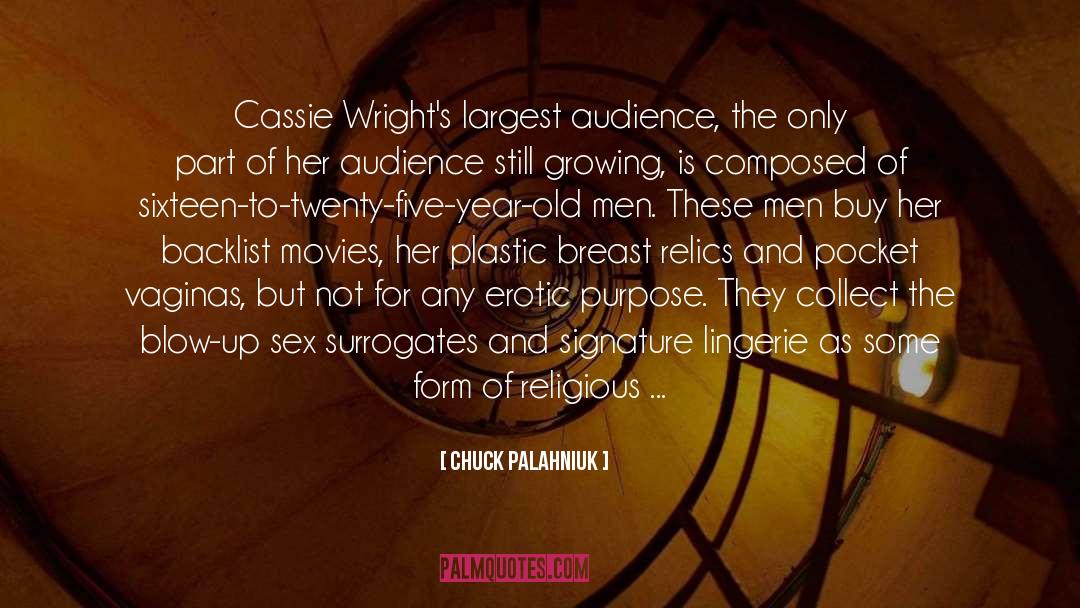Cassie Plamer quotes by Chuck Palahniuk