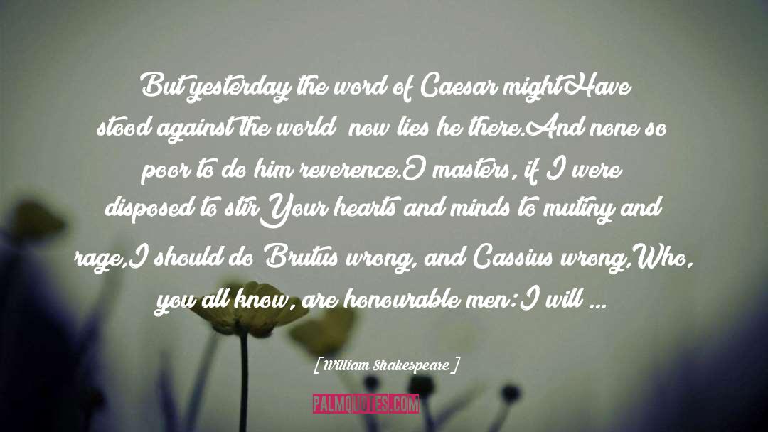 Cassius quotes by William Shakespeare