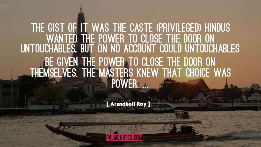 Caste quotes by Arundhati Roy