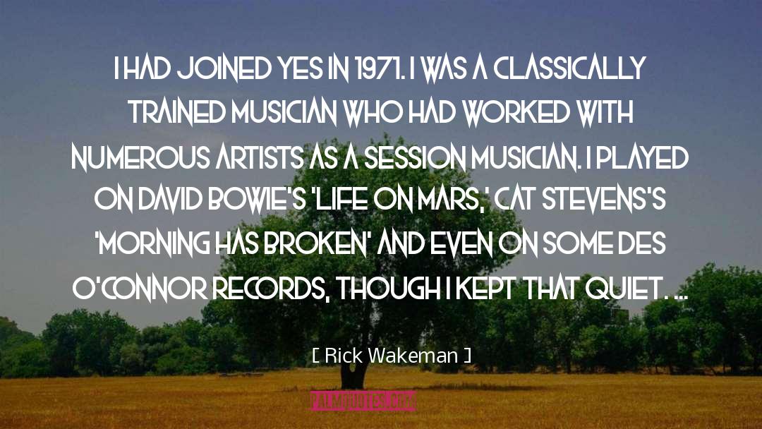 Castelbon Des quotes by Rick Wakeman