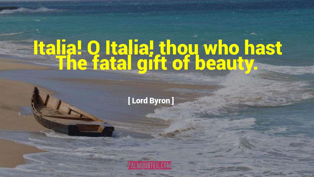 Castellari Italia quotes by Lord Byron