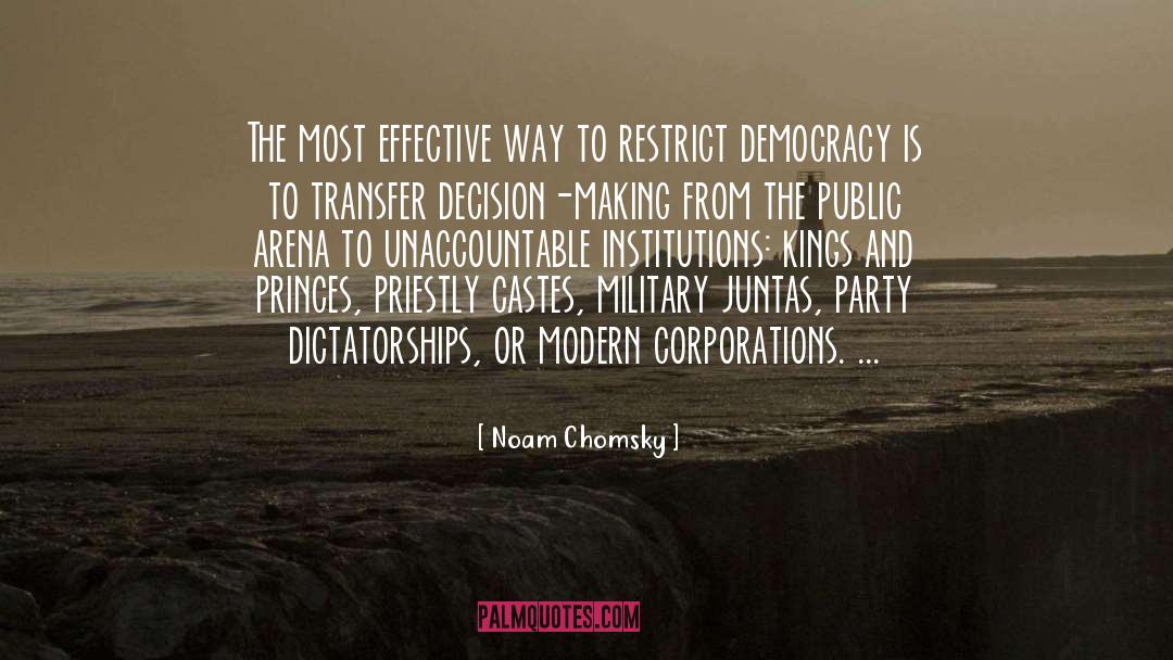 Castes quotes by Noam Chomsky