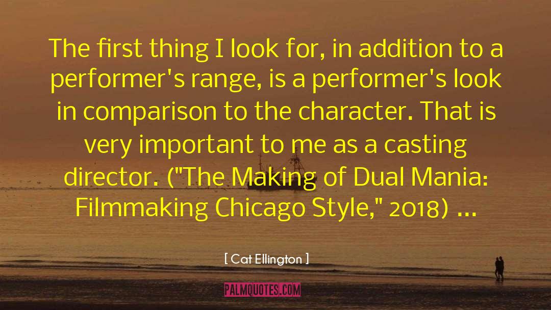 Casting quotes by Cat Ellington