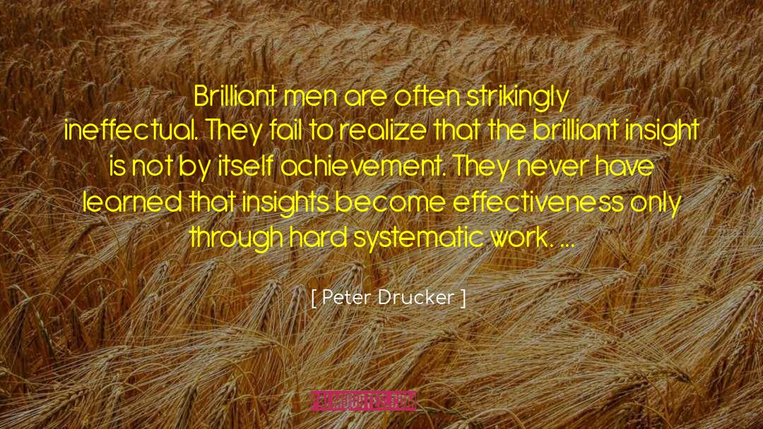 Castle Is Brilliant quotes by Peter Drucker