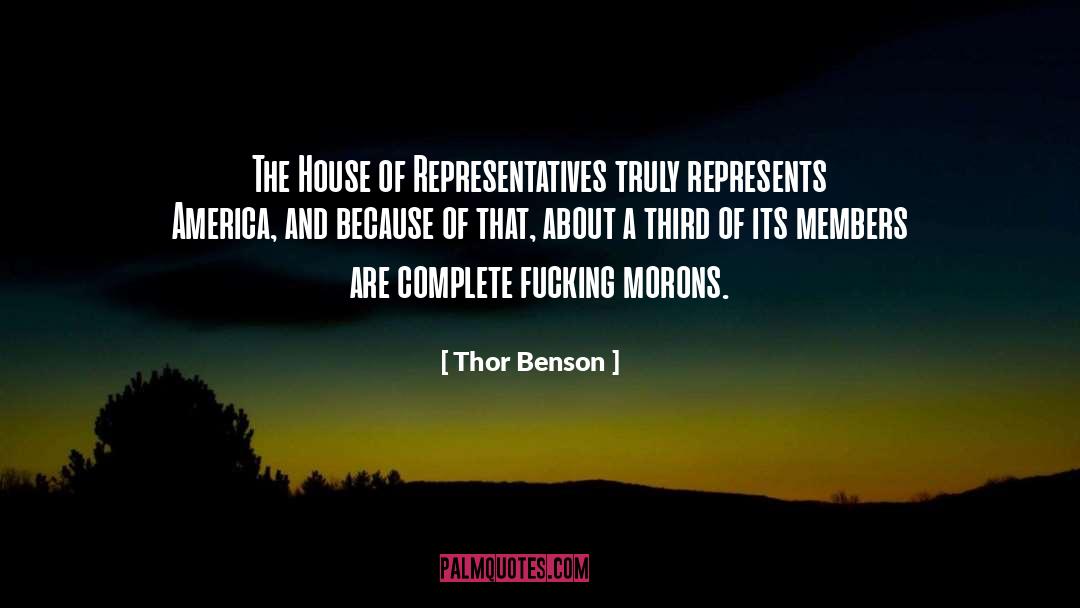 Castrated Morons quotes by Thor Benson