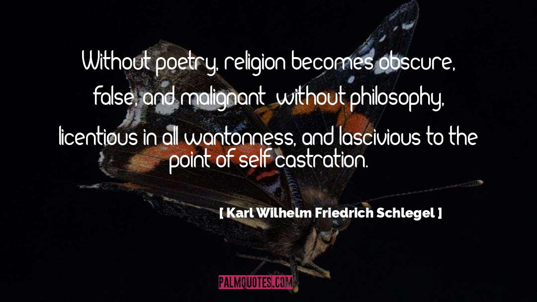 Castration quotes by Karl Wilhelm Friedrich Schlegel