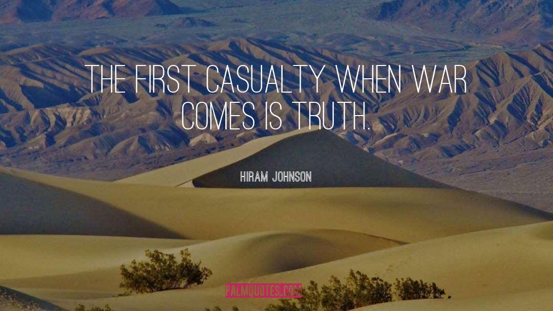 Casualties quotes by Hiram Johnson