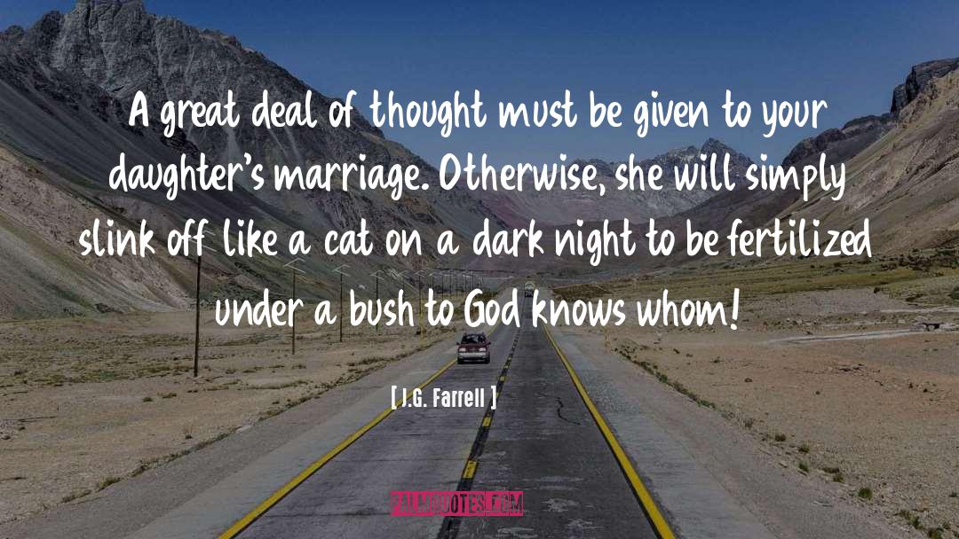 Cat Fight quotes by J.G. Farrell