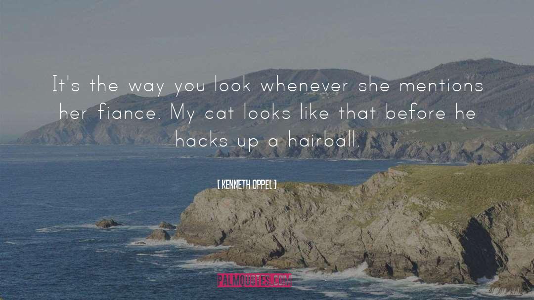 Cat Lover quotes by Kenneth Oppel