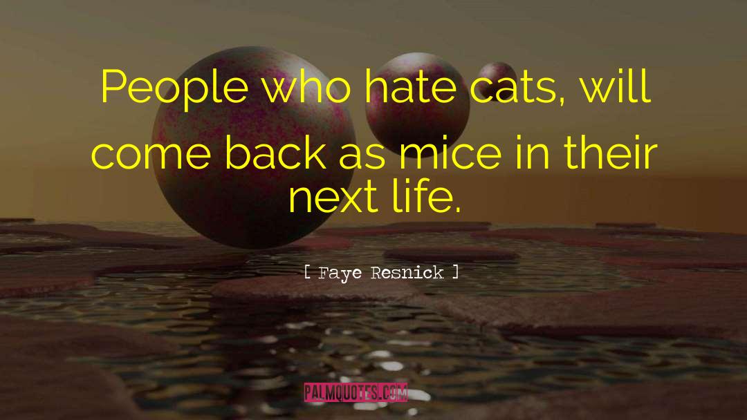 Cat People quotes by Faye Resnick