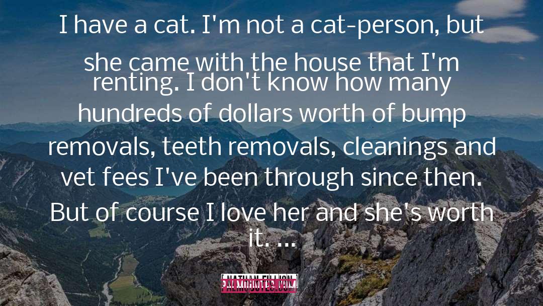 Cat Person quotes by Nathan Fillion