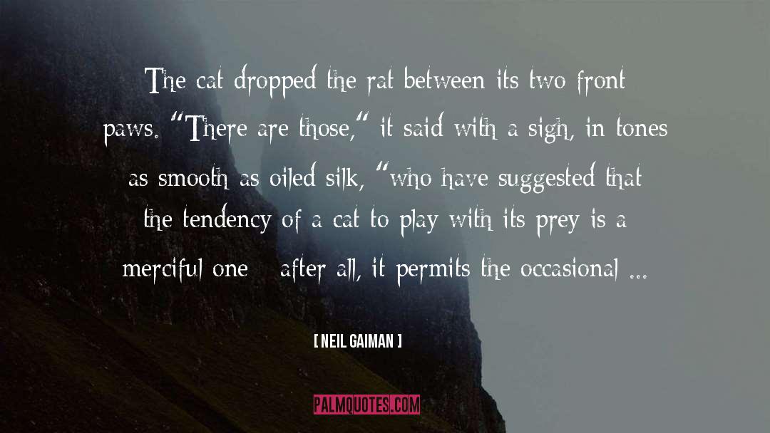 Cat Play Time quotes by Neil Gaiman