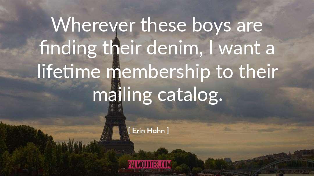 Catalog quotes by Erin Hahn