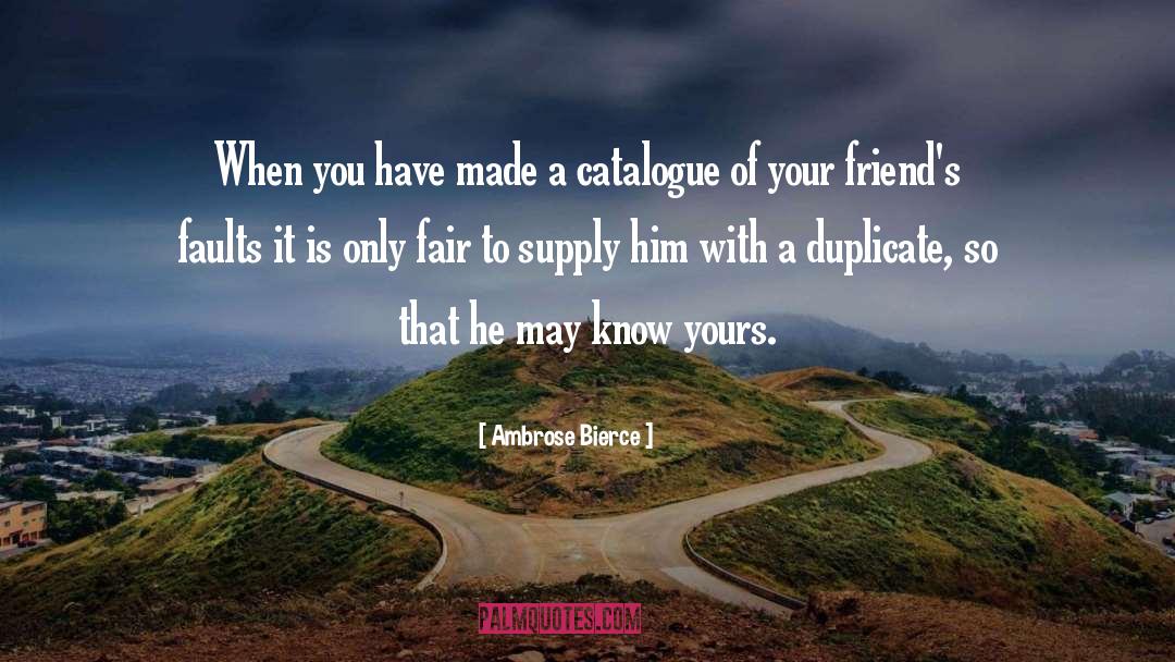 Catalogue quotes by Ambrose Bierce